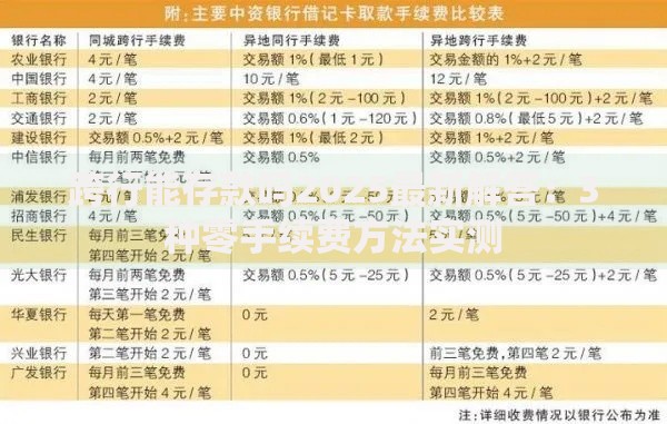 跨行能存款吗2025最新解答：3种零手续费方法实测
