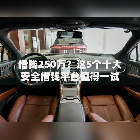 借钱250万？这5个十大安全借钱平台值得一试