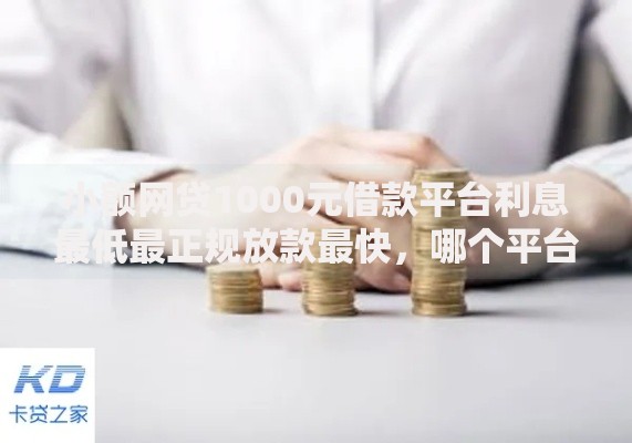 小额网贷1000元借款平台利息最低最正规放款最快，哪个平台借钱最容易通过的5个平台介绍
