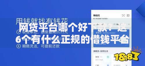 网贷平台哪个好下款？这6个有什么正规的借钱平台可以试试
