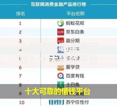 小额贷款哪里最可靠？十大贷款平台都推荐