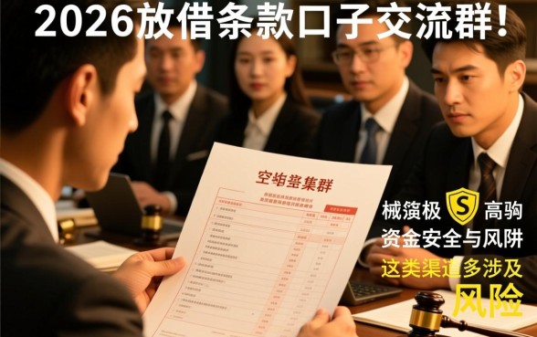 2026空放借条放款口子是真的吗