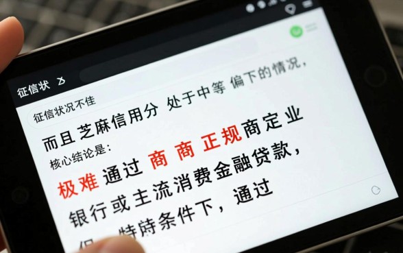 征信不好芝麻信用分582能贷款吗