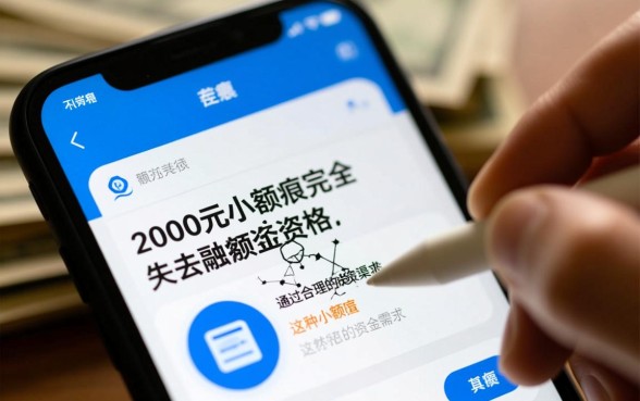 征信不好哪里能借2000