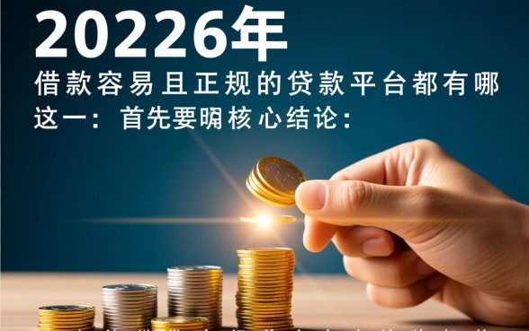 2026年借款容易且正规的贷款平台都有哪些