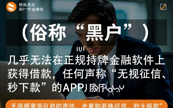 征信黑了在哪个软件可以借款