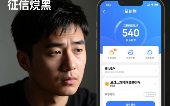 芝麻信用分540黑户能下款吗