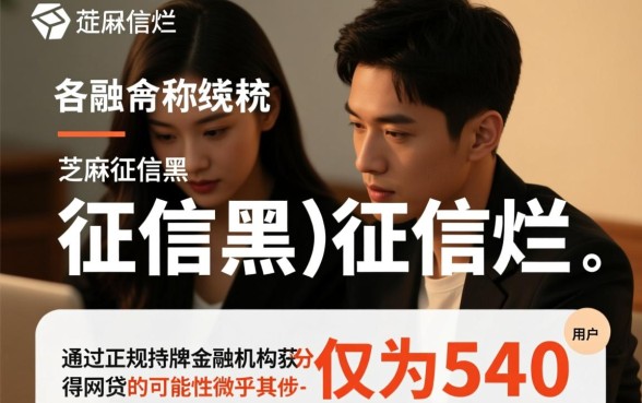 芝麻信用分540黑户能下款吗