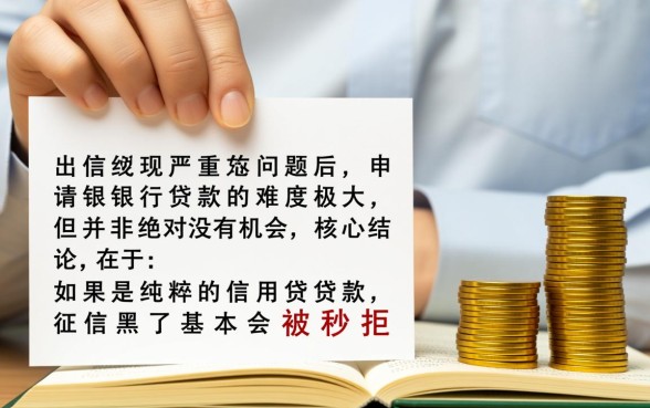 征信黑了银行还能贷款么