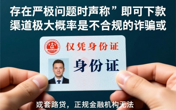 凭身份证能贷6000吗