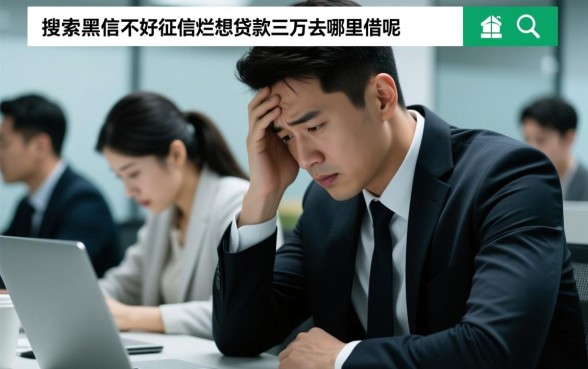 征信黑想借三万去哪里借