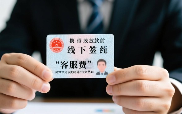带身份证签约下款收客服费吗