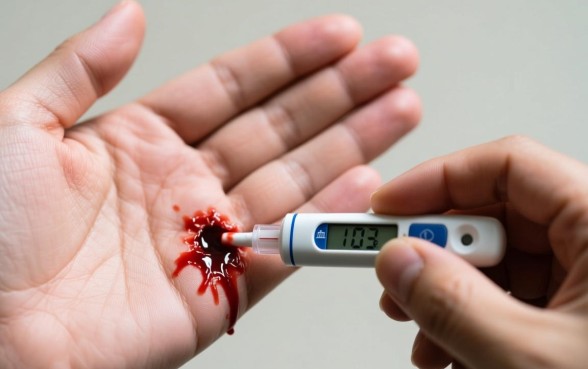 手破口子流血能测血糖吗