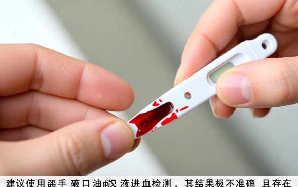 手破口子流血能测血糖吗