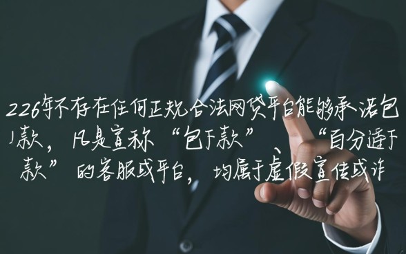 2026年网贷平台承诺包下款有哪些