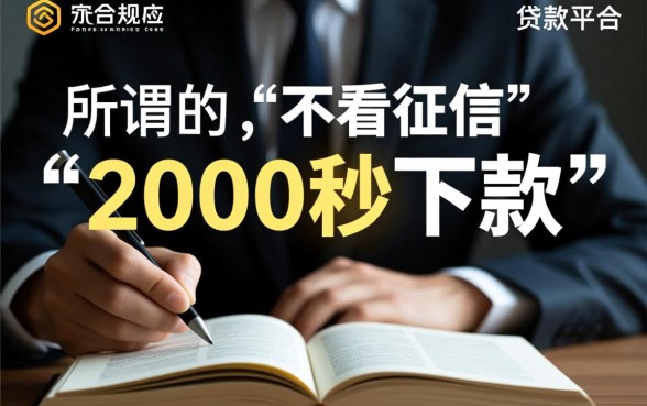 有没有不看征信的贷款平台2000秒下款