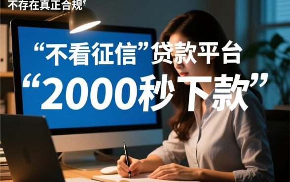 有没有不看征信的贷款平台2000秒下款