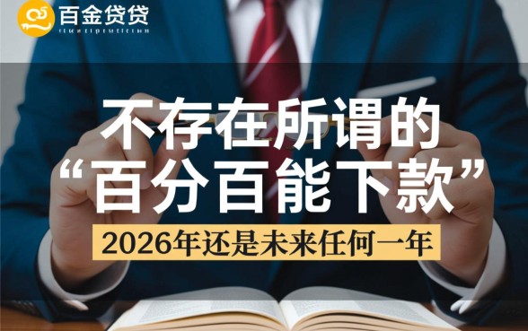 贷款百分百能下款的平台2026年有哪些