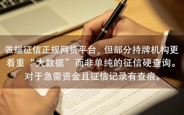 现在什么网贷平台最容易通过不看征信记录