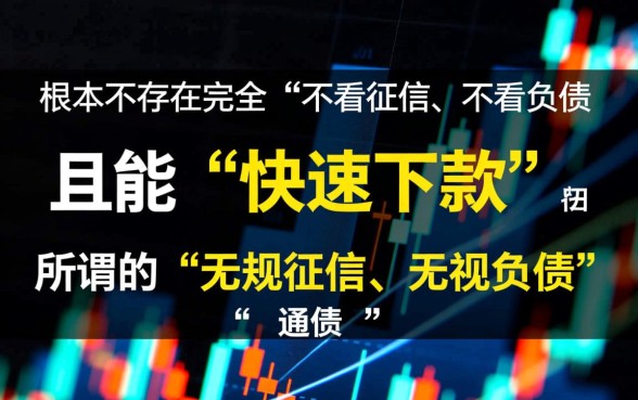 网贷不看征信不看负债快速下款的都有哪个