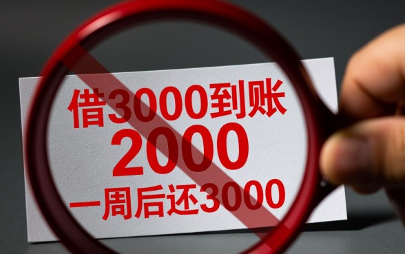 借3000到账2000一周还3000