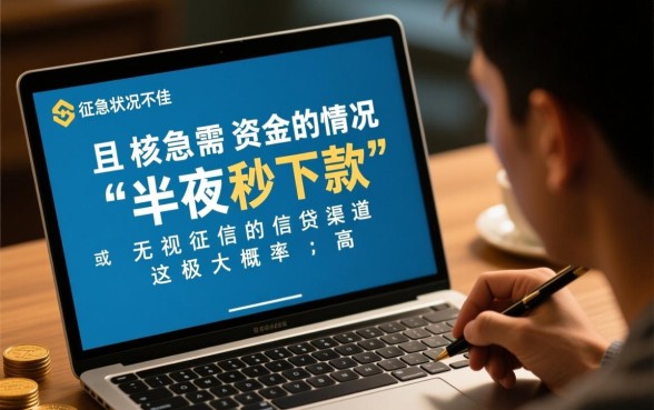 征信黑不好怎么秒下款