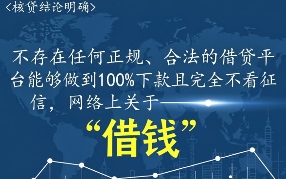 借钱不看征信真的能下款吗