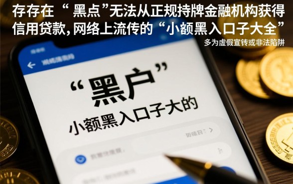 小额黑户口子大全能贷款吗