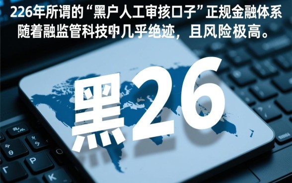 黑户人工审核的口子2026还能用吗