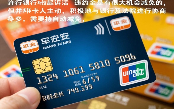 平安银行信用卡起诉后可以减免违约金吗