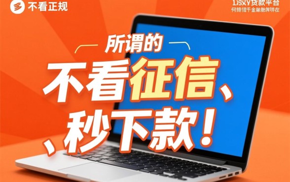 贷款平台真的可以不看征信下款吗