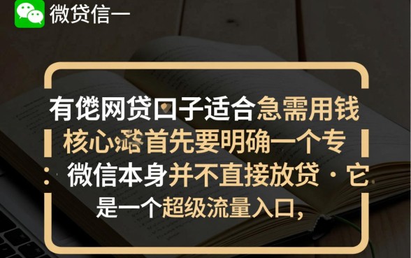 微信里有哪些网贷口子适合急需用钱的人