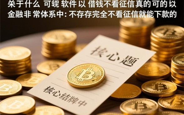 什么软件可以借钱不看征信真的可以下款