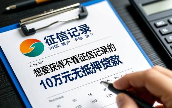 黑户哪里可以贷款10万不看征信记录的