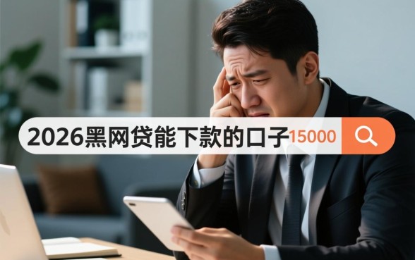 2026黑网贷能下款的口子15000吗