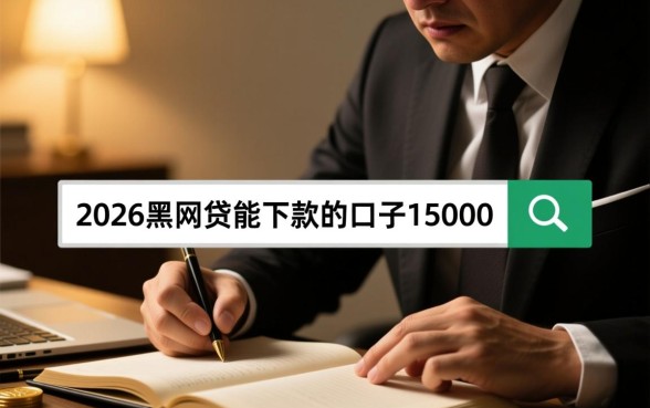 2026黑网贷能下款的口子15000吗