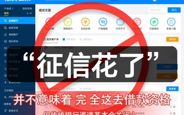 征信太花了怎么借钱