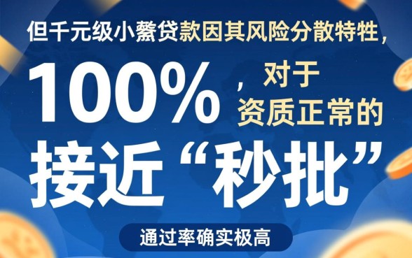 1000的小额贷款百分百通过的几率大吗