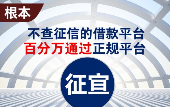 不查征信的借款平台百分百通过吗