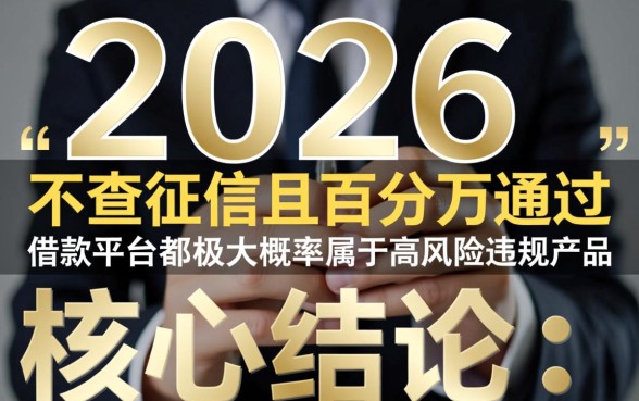 2026不查征信借款平台百分百通过