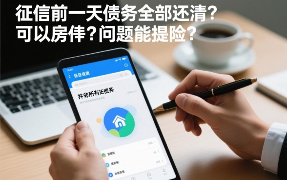 查征信前一天把债务全部还清可以房贷吗,征信不好怎么申请房贷 查征信前一天把债务全部还清可以房贷吗