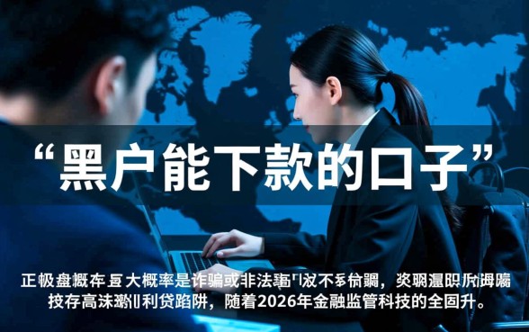 黑户能下款的口子真的能下款吗2026