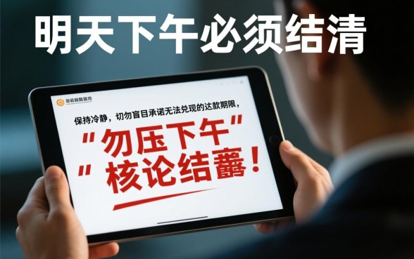 支付宝逾期要求明天下午必须结清吗