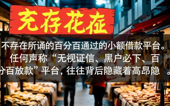真的有百分百通过的小额借款平台存在吗