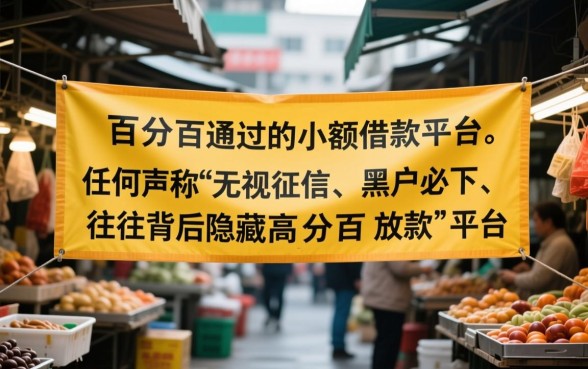 真的有百分百通过的小额借款平台存在吗