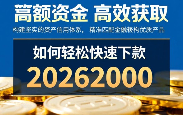 如何轻松快速下款20262000元