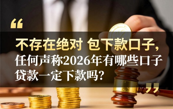 2026年有哪些口子贷款一定下款吗
