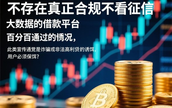 不看征信大数据的借款平台百分百通过是真的吗