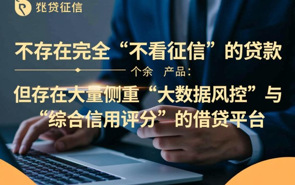 什么平台贷款不看征信