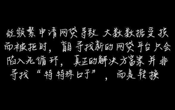 申请太多网贷被拒还能借的平台有哪些